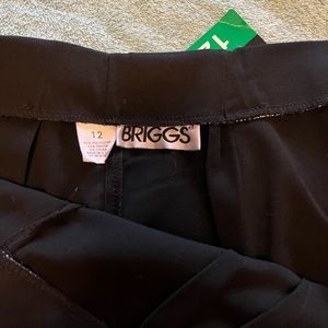 Black slacks, since 12 Briggs